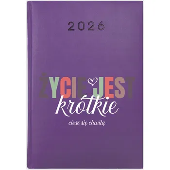 Kalendář Knižkový kalendář 2026 A5 Cute Cups fialový