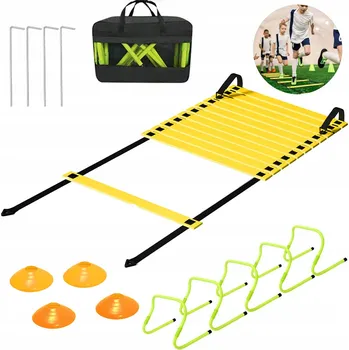 FOTBALOVÁ SADA ŽEBŘÍK KUŽELY TRÉNINKOVÁ POMŮCKA pro mladého Fotbalistu Sportovce