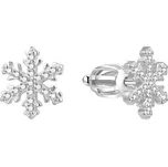 Stříbrné náušnice Beneto s okvětními lístky