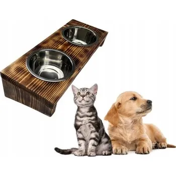 Miska pro psa Sada dvou misek na krmení QLS, kovové, 900 ml