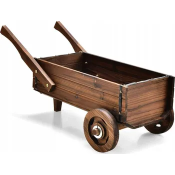 Květináč Držák Na Květináč Costway 38,5 cm dřevěný