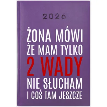 Kalendář Knihový kalendář 2026 A5 fialový