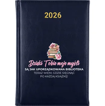 Kalendář Knižkový kalendář 2026 A5 FunnyCase modrý