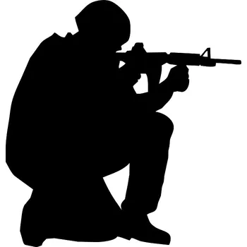 Samolepicí dekorace na vozidlo Samolepka na auto voják 10n