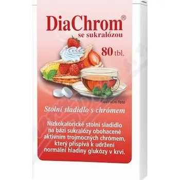 Sladidlo DiaChrom se sukralózou tbl.80 nízkokalor.sladidlo