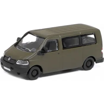autíčko Volkswagen T5 Bundeswehr Military 1:87 - Schuco VW T5 Vojenský - kovový model auta
