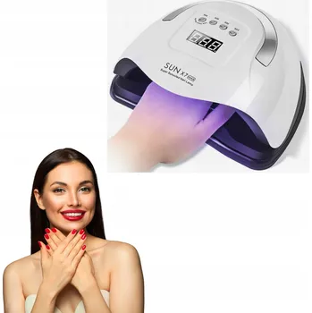 UV lampa na nehty UV LED lampa na nehty, silná pro gely a hybridní laky Sun X7 220W LCD