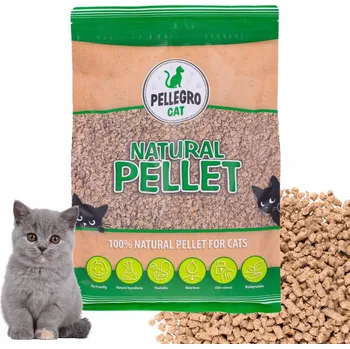 Podestýlka pro kočku PELLEGRO CAT - Přírodní a Ekologický Stelivo pro kočky 6 L