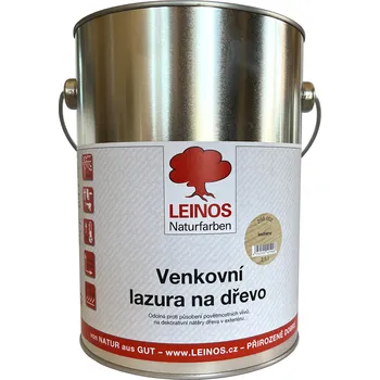 Olej na dřevo LEINOS 260.002 - Venkovní lazura na dřevo 2,5lt