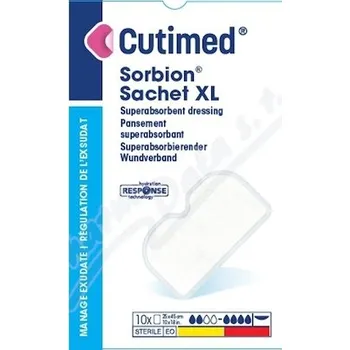 Krytí na ránu Cutimed Sorbion Sachet XL abos.krytí 25x45cm 10ks