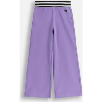 Dámské legíny Fialové dívčí legíny širokého střihu Wide Leg 122 Coccodrillo WC5