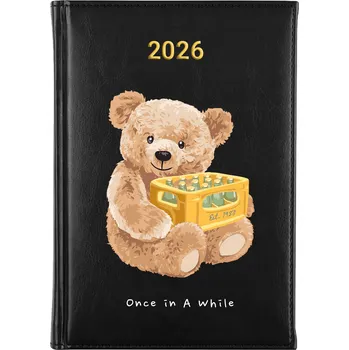 Kalendář Knižní kalendář 2026 A5 FunnyCase černý