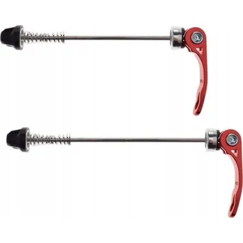 SADA RYCHLOUPÍNACÍCH ŠROUBŮ Kola NÁBOJE KOMPLET Přední + Zadní ČERVENÁ