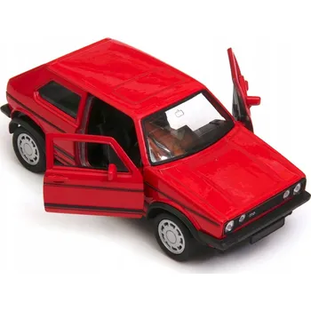 autíčko Model Auta Volkswagen Golf I GTI 1:34 - 39 WELLY červený