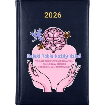 Kalendář Knižkový kalendář 2026 A5 FunnyCase modrý