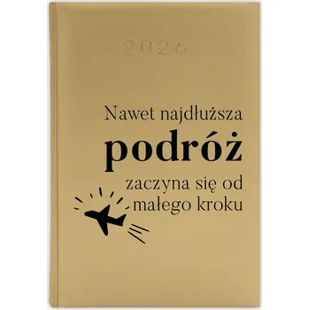 Kalendář Knižní kalendář 2026 A5 FunnyCase zlatý