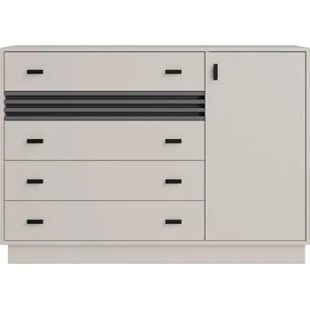 Meblar Komoda Allmo AL17 Vyber provedení: Kašmír + antracit