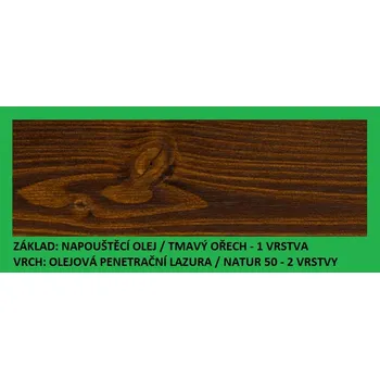 Olej na dřevo BBB Napouštěcí olej 9lt tmavý ořech