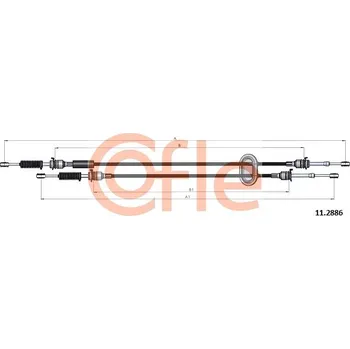 COFLE Tažné lanko, ruční převodovka 112886