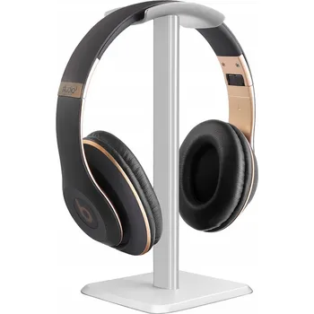 Sluchátka SOLIDNÍ STABILNÍ STOJAN ABS PREMIUM NA SLUCHÁTKA UNIVERZÁLNÍ STŘÍBRNÝ