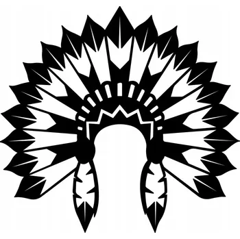 Samolepicí dekorace na vozidlo Samolepka na auto indiánský motiv - Puropusz