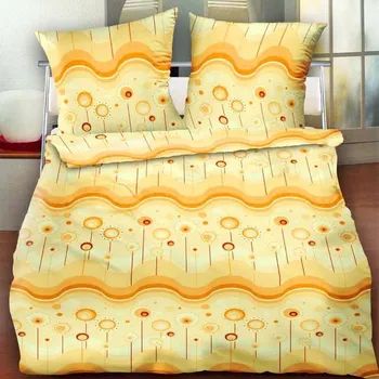 Povlečení Krepové povlečení 160x200 Lízátka Oranžová s knoflíky 100% bavlna hrubá