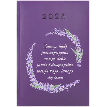 Kalendář Knižní kalendář 2026 A5 FunnyCase fialový