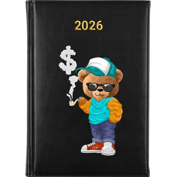 Kalendář Knižkový kalendář 2026 A5 černý