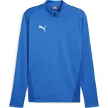 Pánské triko PUMA TEAMGOAL TRAINING 1/4 ZIP TO 658629_02 ELECTRIC BLUE LEMONADE/WHITE/TEAM ROYAL L