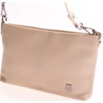 Kabelka Kožená ručně šitá kabelka KUBÁT psaníčko Čača malá | béžová | 520392