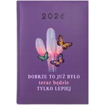 Kalendář Knihový kalendář 2026 A5 fialový