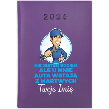 Kalendář Knižní kalendář 2026 A5 FunnyCase fialový