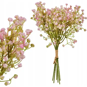 umělá květina Umělá růžová гипсофила VIRIDIS 6 ks 15x15x33 cm