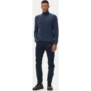 Pánský svetr Aeronautica Militare Rolák 252MA1587UL00904 Tmavomodrá Regular Fit L