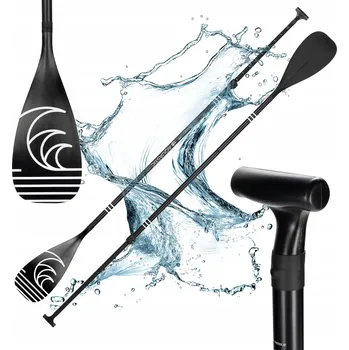 Pádlo SUP 2-dílné AQUASTIC 170-220 cm černé AQS-SPD003