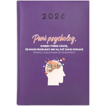 Kalendář Knižní kalendář 2026 A5 FunnyCase fialový