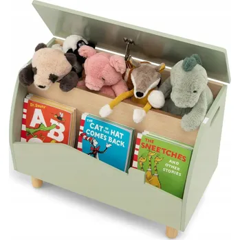 Knihovna Police Costway 60 x 30 x 44 cm, odstíny zelené