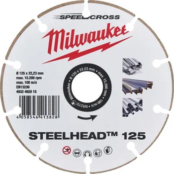 Řezný kotouč Diamantový kotouč MILWAUKEE SPEEDCROSS STEELHEAD 125 mm 4932492015