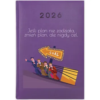 Kalendář Knihový kalendář 2026 A5 fialový