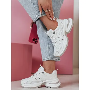 Dámská fitness obuv Dámské boty DSTREET MODERMAX BÍLÁ 40