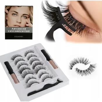 Péče o řasy a obočí MAGNETICKÉ ŘASY UMĚLÉ ŘASY SADA 12X VODĚODOLNÉ PRO DOKONALÉ LÍČENÍ