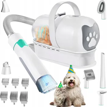 Kosmetika pro psa Vysavač pro psy Kartáč Zastřihovač srsti pro péči o psy Tichý set