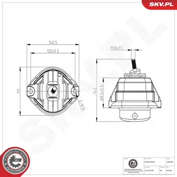Zavěšení motoru Zavěšení motoru ESEN SKV 75SKV287