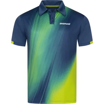 Pánské tričko Polokošile DONIC Fire modrá/žlutá modrá/žlutá XS