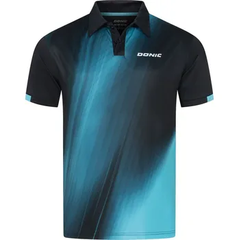 Pánské tričko Polokošile DONIC Fire černá/modrá černá/modrá S