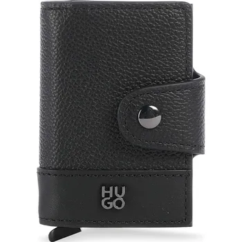 Peněženka Hugo Quantic Pouzdro na kreditní kartu 10cm, L, černá, kůže, 231213