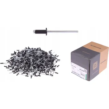 Nýt TRHACÍ NÝTY 4 x 10 RAL 9005 ČERNÉ 500 kusů NÝT BARVA ČERNÁ HLUBOKÁ