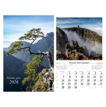 Kalendář Kalendarz 2026 ścienny Polskie góry (pl, 2000, Radwan)