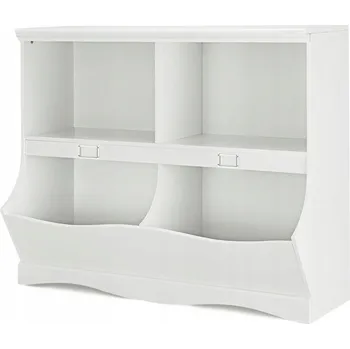 Knihovna Regál Costway 105 x 39,5 x 83,5 cm bílý