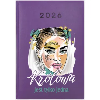 Kalendář Knižkový kalendář 2026 A5 Cute Cups fialový